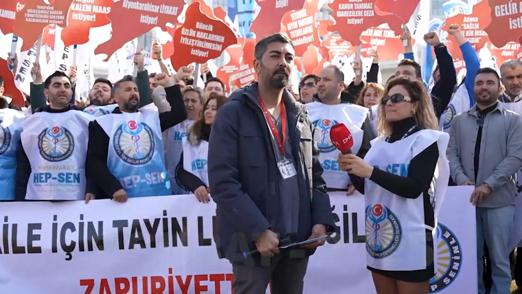 Gücünü meydanlardan alan hareketimizin, Genel Başkanı Sn. Yunus Şimşek'in  Sağlık Bakanlığı önünde yaptığı tarihi konuşma!